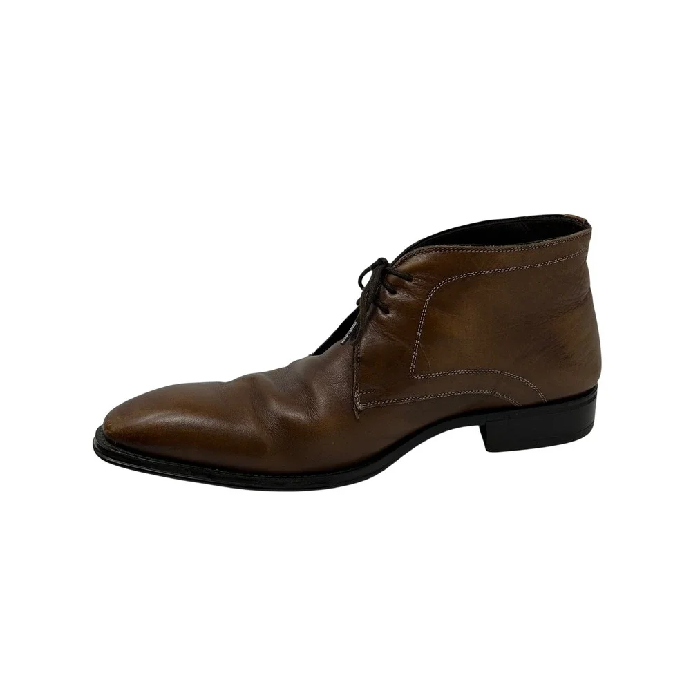 Mezlan Mens Brown Leather Chukka Boots Lace Up Ankle 18154 Size 10 M
